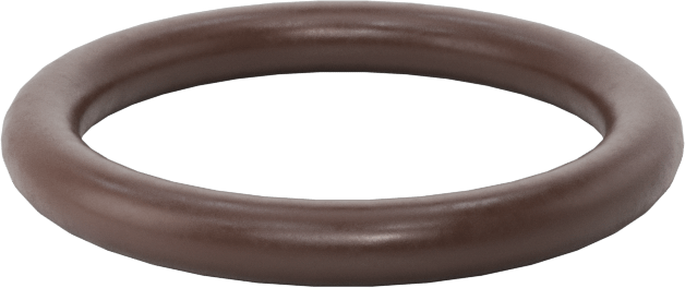 Kimyasala Dayanıklı Viton® Floroelastomer O-Ring, Kahverengi, 3 mm Genişlik, 20 mm İç Çap