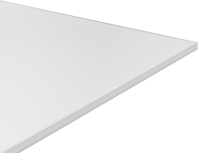 Kimyasala Dayanıklı Slippery Teflon® PTFE Sheet, White, 5/8" Kalınlık, 36" Genişlik, 36" Uzunluk