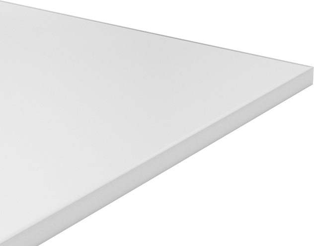 Kimyasala Dayanıklı Slippery Teflon® PTFE Sheet, White, 1" Kalınlık, 36" Genişlik, 36" Uzunluk
