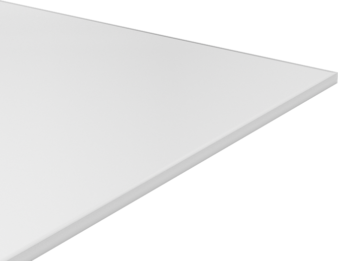 Kimyasala Dayanıklı Slippery Teflon® PTFE Sheet, White, 3/4" Kalınlık, 48" Genişlik, 48" Uzunluk