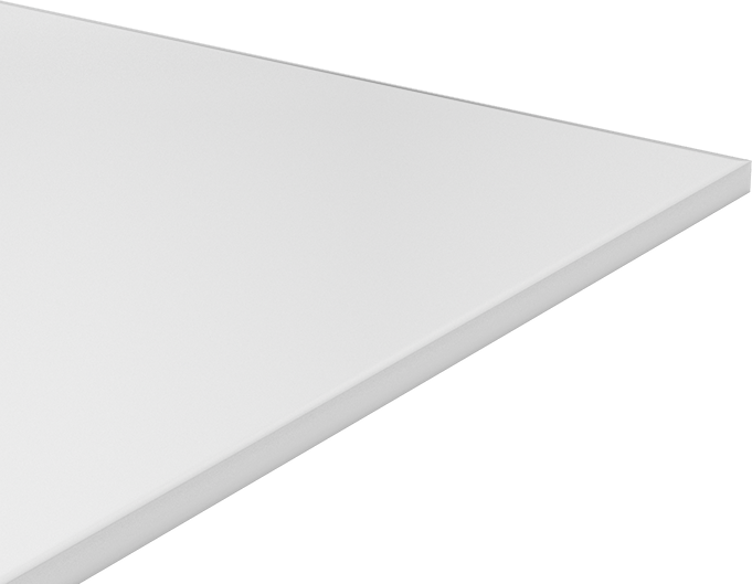 Kimyasala Dayanıklı Slippery Teflon® PTFE Sheet, White, 1" Kalınlık, 48" Genişlik, 48" Uzunluk
