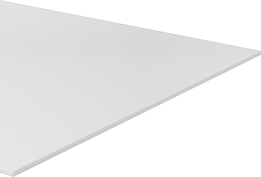 Kimyasala Dayanıklı Slippery Teflon® PTFE Sheet, White, 1/8" Kalınlık, 12" Genişlik, 36" Uzunluk