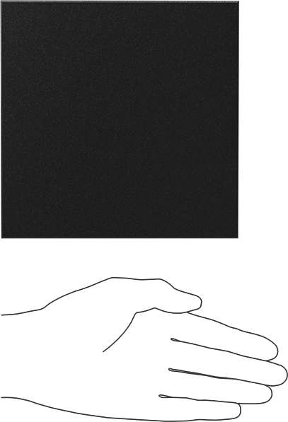 Kimyasala Dayanıklı Slippery Teflon® PTFE Sheet, Black, 3/8" Kalınlık, 6" Genişlik, 6" Uzunluk