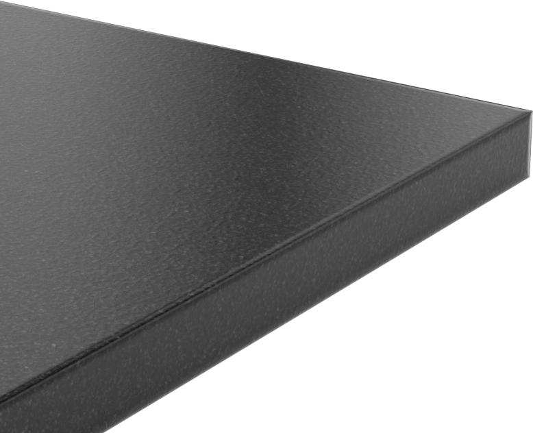 Kimyasala Dayanıklı Slippery Teflon® PTFE Sheet, Black, 3/8" Kalınlık, 6" Genişlik, 6" Uzunluk