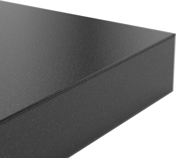 Kimyasala Dayanıklı Slippery Teflon® PTFE Sheet, Black, 1" Kalınlık, 6" Genişlik, 6" Uzunluk