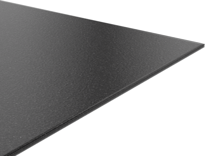 Kimyasala Dayanıklı Slippery Teflon® PTFE Sheet, Black, 3/32" Kalınlık, 12" Genişlik, 12" Uzunluk