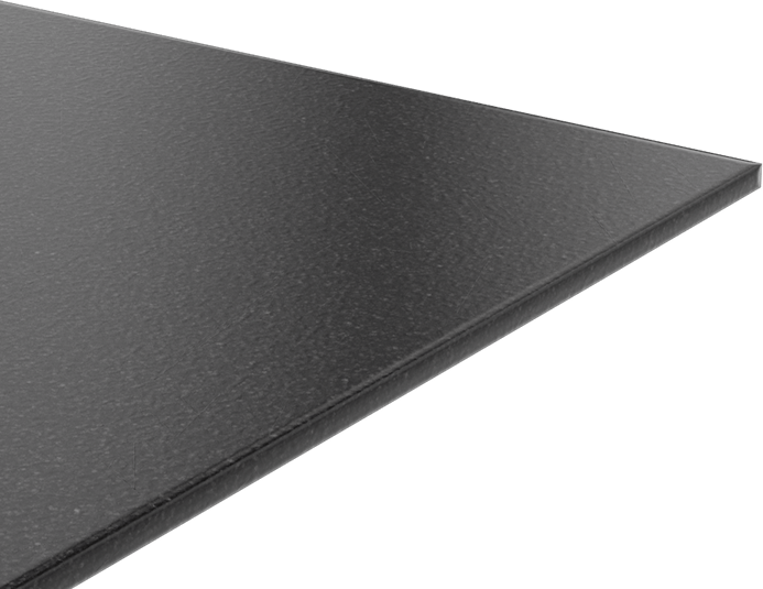 Kimyasala Dayanıklı Slippery Teflon® PTFE Sheet, Black, 3/16" Kalınlık, 12" Genişlik, 12" Uzunluk