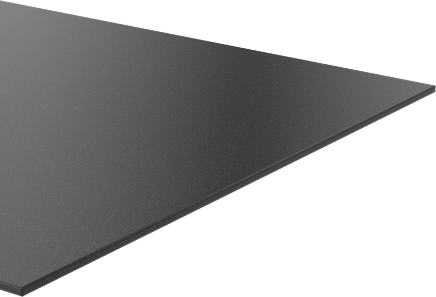 Kimyasala Dayanıklı Slippery Teflon® PTFE Sheet, Black, 1/8" Kalınlık, 12" Genişlik, 24" Uzunluk