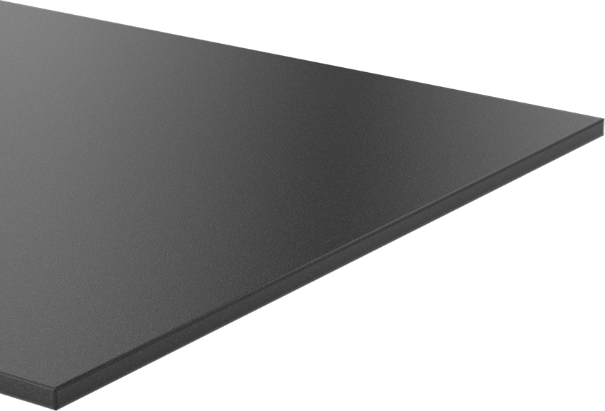 Kimyasala Dayanıklı Slippery Teflon® PTFE Sheet, Black, 1/4" Kalınlık, 12" Genişlik, 24" Uzunluk