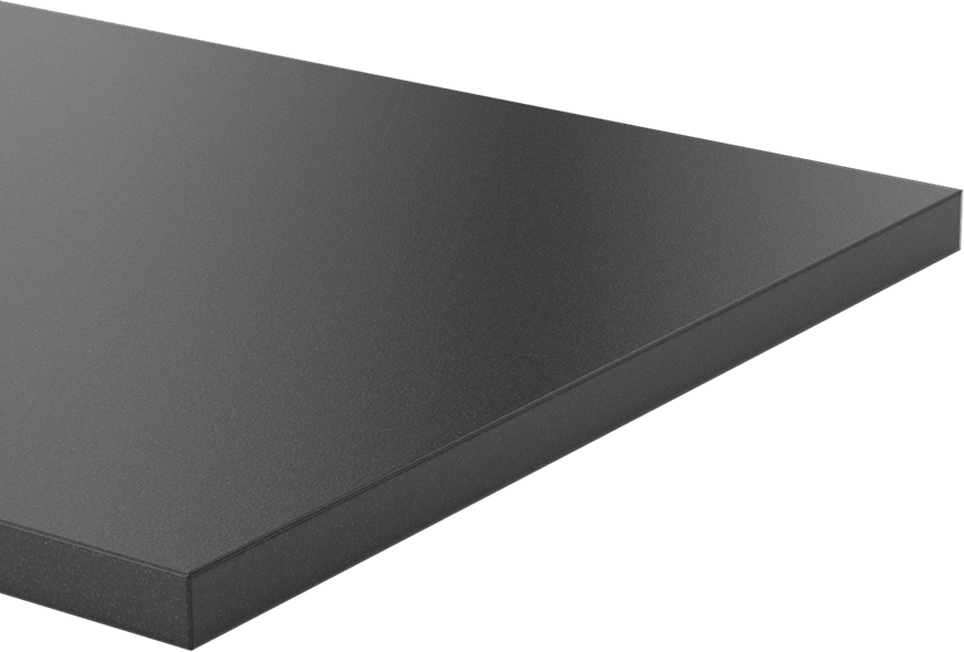 Kimyasala Dayanıklı Slippery Teflon® PTFE Sheet, Black, 5/8" Kalınlık, 12" Genişlik, 24" Uzunluk