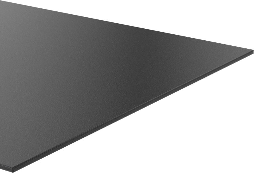 Kimyasala Dayanıklı Slippery Teflon® PTFE Sheet, Black, 1/8" Kalınlık, 12" Genişlik, 36" Uzunluk