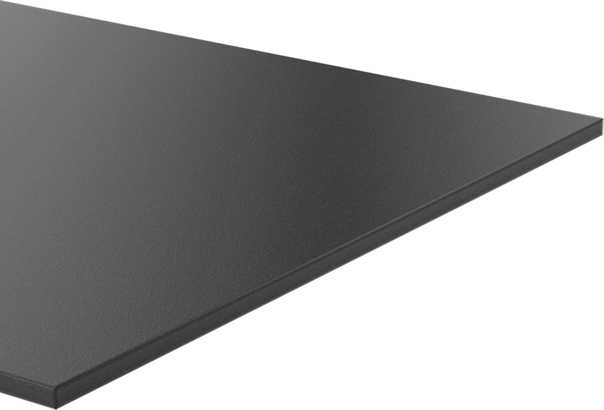 Kimyasala Dayanıklı Slippery Teflon® PTFE Sheet, Black, 1/4" Kalınlık, 12" Genişlik, 36" Uzunluk