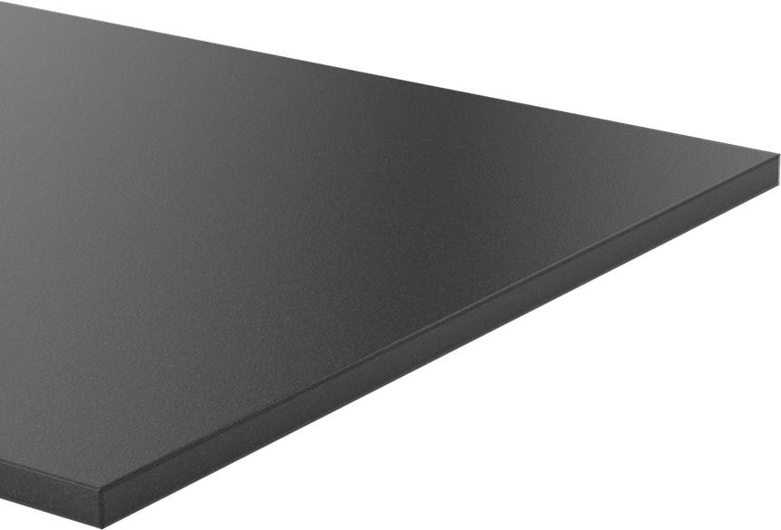 Kimyasala Dayanıklı Slippery Teflon® PTFE Sheet, Black, 3/8" Kalınlık, 12" Genişlik, 36" Uzunluk