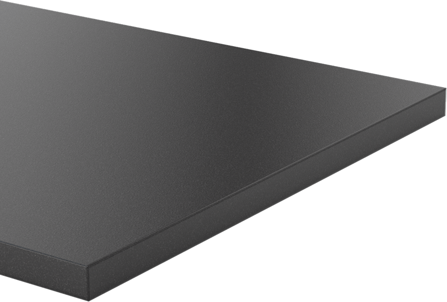 Kimyasala Dayanıklı Slippery Teflon® PTFE Sheet, Black, 5/8" Kalınlık, 12" Genişlik, 36" Uzunluk