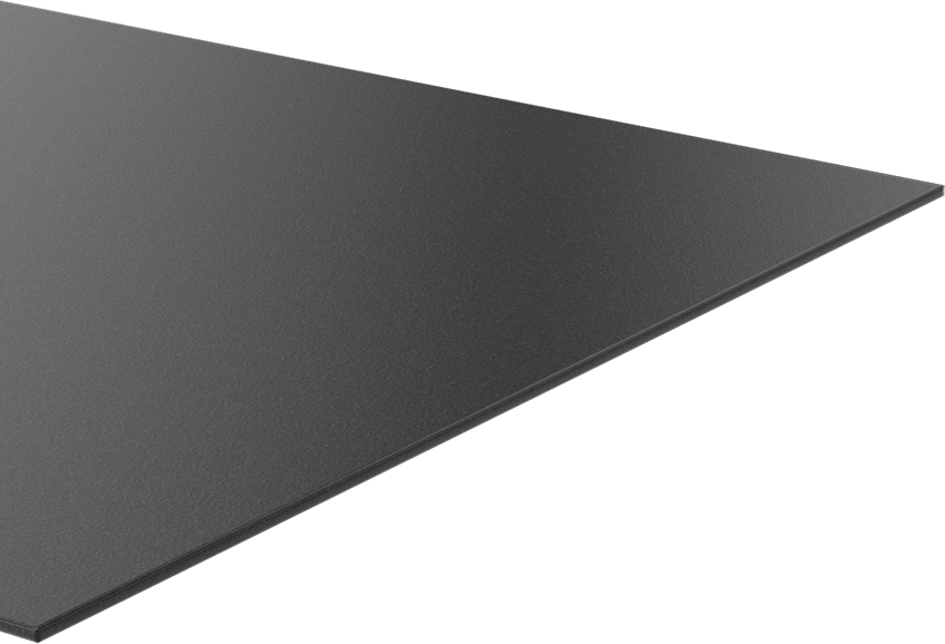 Kimyasala Dayanıklı Slippery Teflon® PTFE Sheet, Black, 3/32" Kalınlık, 12" Genişlik, 48" Uzunluk