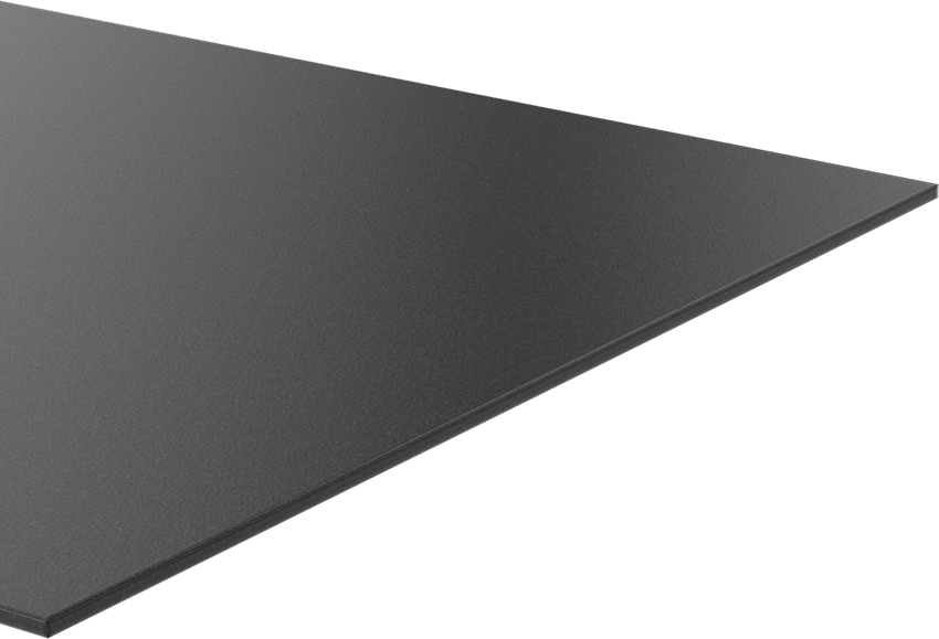 Kimyasala Dayanıklı Slippery Teflon® PTFE Sheet, Black, 1/8" Kalınlık, 12" Genişlik, 48" Uzunluk