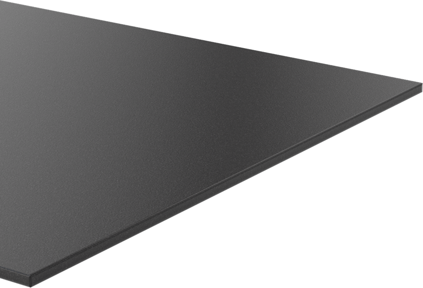 Kimyasala Dayanıklı Slippery Teflon® PTFE Sheet, Black, 3/16" Kalınlık, 12" Genişlik, 48" Uzunluk