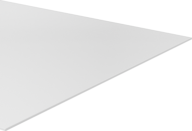 Kimyasala Dayanıklı Slippery Teflon® PTFE Sheet, White, 1/8" Kalınlık, 24" Genişlik, 48" Uzunluk