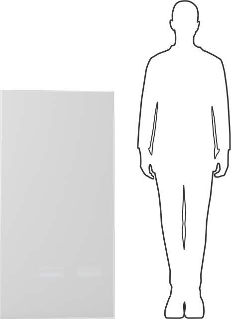 Kimyasala Dayanıklı Slippery Teflon® PTFE Sheet, White, 1/2" Kalınlık, 24" Genişlik, 48" Uzunluk