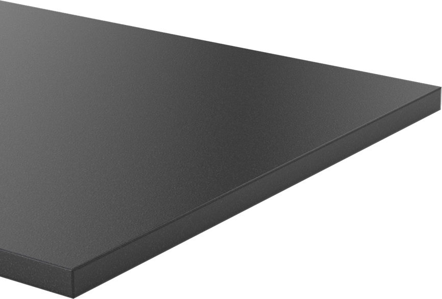 Kimyasala Dayanıklı Slippery Teflon® PTFE Sheet, Black, 1/2" Kalınlık, 12" Genişlik, 48" Uzunluk