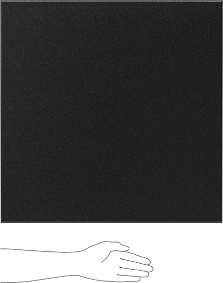 Kimyasala Dayanıklı Slippery Teflon® PTFE Sheet, Black, 3/32" Kalınlık, 24" Genişlik, 24" Uzunluk