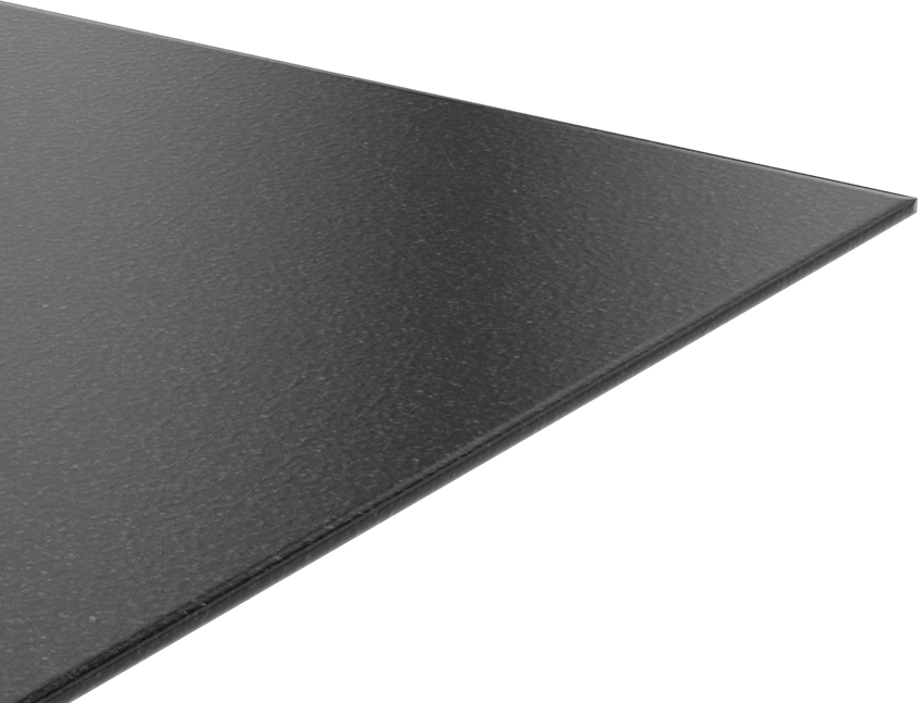 Kimyasala Dayanıklı Slippery Teflon® PTFE Sheet, Black, 3/16" Kalınlık, 24" Genişlik, 24" Uzunluk