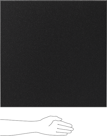 Kimyasala Dayanıklı Slippery Teflon® PTFE Sheet, Black, 1/2" Kalınlık, 24" Genişlik, 24" Uzunluk