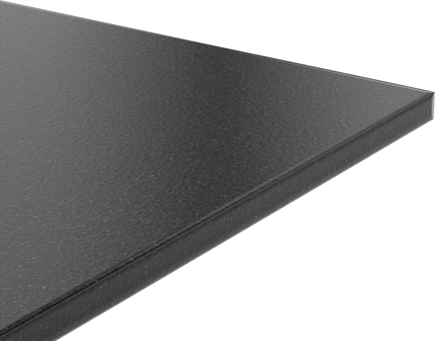 Kimyasala Dayanıklı Slippery Teflon® PTFE Sheet, Black, 3/4" Kalınlık, 24" Genişlik, 24" Uzunluk