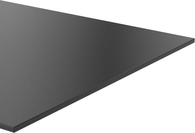 Kimyasala Dayanıklı Slippery Teflon® PTFE Sheet, Black, 3/8" Kalınlık, 24" Genişlik, 48" Uzunluk