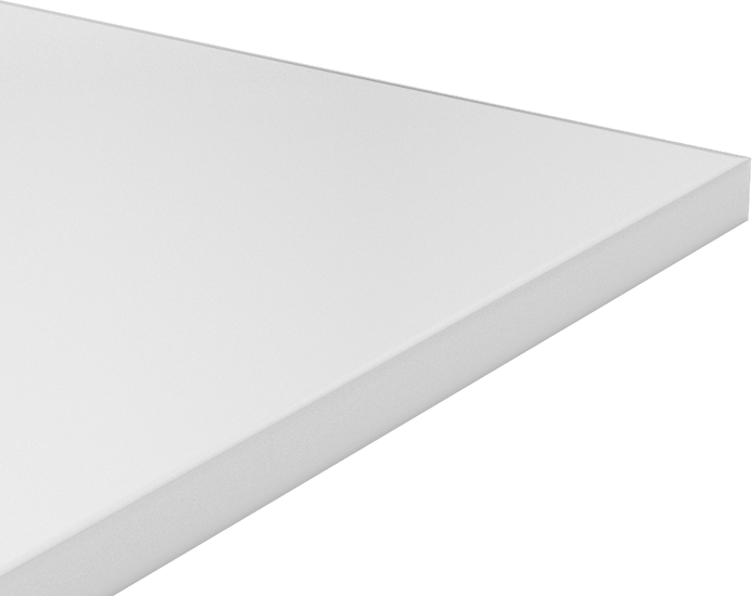 Kimyasala Dayanıklı Slippery Teflon® PTFE Sheet, White, 1/2" Kalınlık, 12" Genişlik, 12" Uzunluk