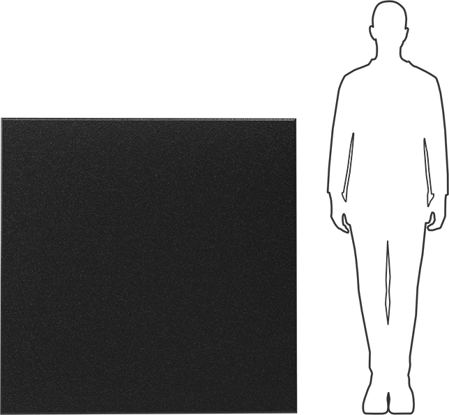 Kimyasala Dayanıklı Slippery Teflon® PTFE Sheet, Black, 3/32" Kalınlık, 48" Genişlik, 48" Uzunluk