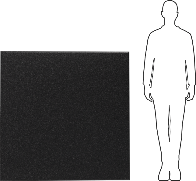 Kimyasala Dayanıklı Slippery Teflon® PTFE Sheet, Black, 1/8" Kalınlık, 48" Genişlik, 48" Uzunluk