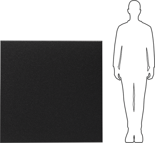 Kimyasala Dayanıklı Slippery Teflon® PTFE Sheet, Black, 3/16" Kalınlık, 48" Genişlik, 48" Uzunluk