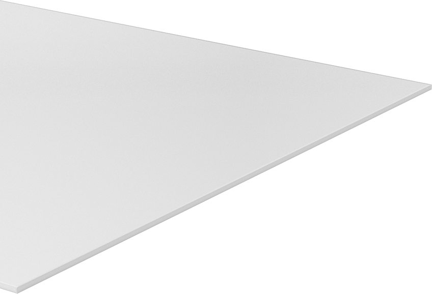 Kimyasala Dayanıklı Slippery Teflon® PTFE Sheet, White, 3/32" Kalınlık, 12" Genişlik, 24" Uzunluk