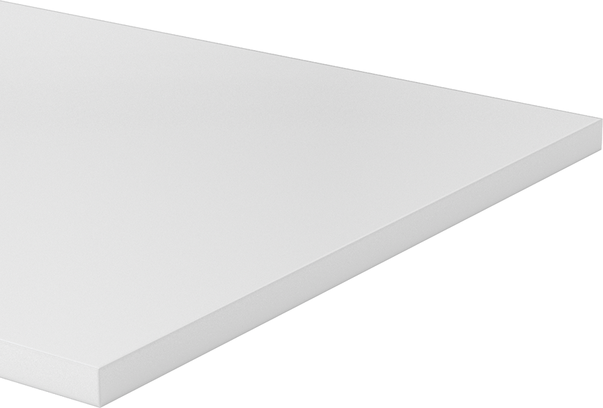 Kimyasala Dayanıklı Slippery Teflon® PTFE Sheet, White, 1/2" Kalınlık, 12" Genişlik, 24" Uzunluk