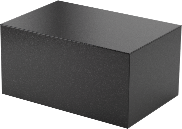 Kimyasala Dayanıklı Slippery Teflon® PTFE Sheet, Black, 1-1/2" Kalınlık, 2" Genişlik, 3" Uzunluk