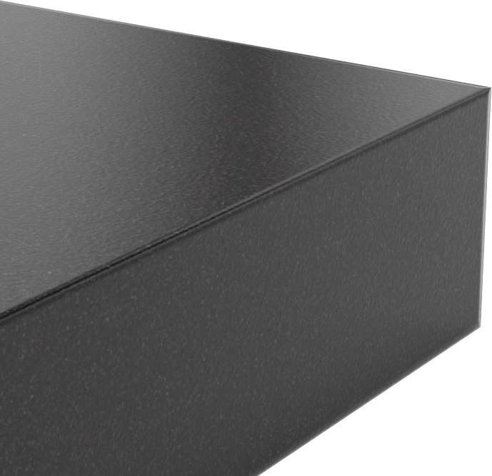 Kimyasala Dayanıklı Slippery Teflon® PTFE Sheet, Black, 3/4" Kalınlık, 3" Genişlik, 3" Uzunluk