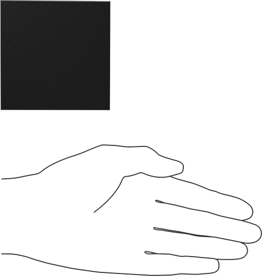 Kimyasala Dayanıklı Slippery Teflon® PTFE Sheet, Black, 1" Kalınlık, 3" Genişlik, 3" Uzunluk