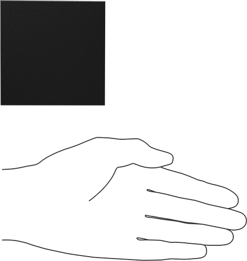 Kimyasala Dayanıklı Slippery Teflon® PTFE Sheet, Black, 2" Kalınlık, 3" Genişlik, 3" Uzunluk