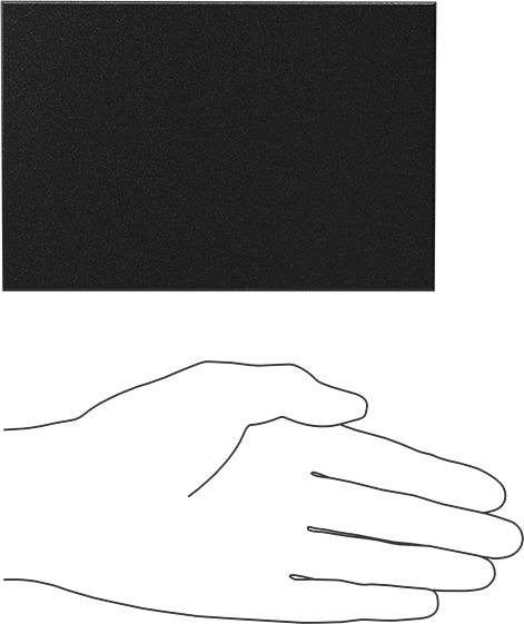 Kimyasala Dayanıklı Slippery Teflon® PTFE Sheet, Black, 3/4" Kalınlık, 4" Genişlik, 6" Uzunluk