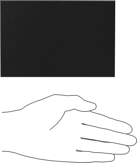 Kimyasala Dayanıklı Slippery Teflon® PTFE Sheet, Black, 2" Kalınlık, 4" Genişlik, 6" Uzunluk