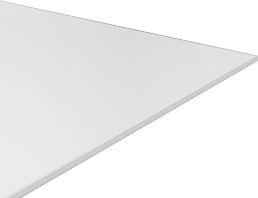 Kimyasala Dayanıklı Slippery Teflon® PTFE Sheet, White, 1/4" Kalınlık, 24" Genişlik, 24" Uzunluk