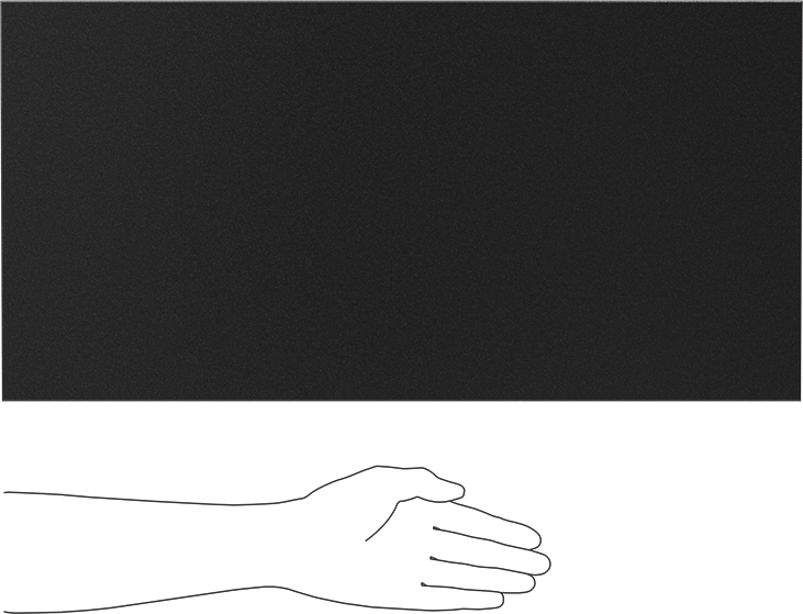 Kimyasala Dayanıklı Slippery Teflon® PTFE Sheet, Black, 1-1/2" Kalınlık, 12" Genişlik, 24" Uzunluk