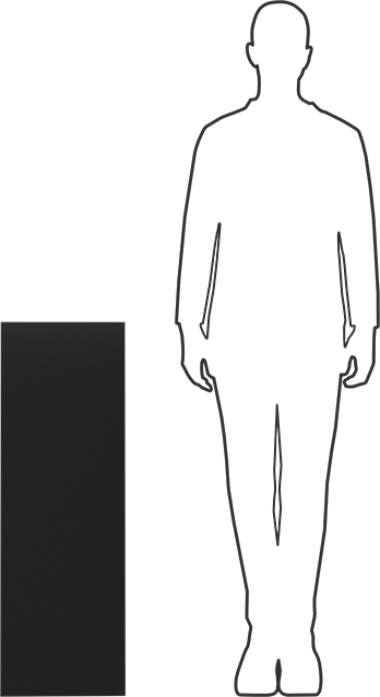 Kimyasala Dayanıklı Slippery Teflon® PTFE Sheet, Black, 1" Kalınlık, 12" Genişlik, 36" Uzunluk