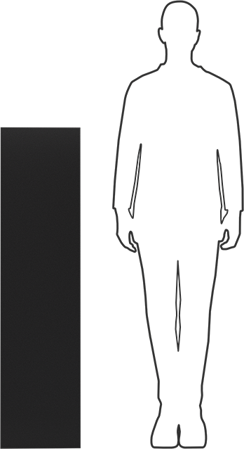 Kimyasala Dayanıklı Slippery Teflon® PTFE Sheet, Black, 1-1/2" Kalınlık, 12" Genişlik, 48" Uzunluk