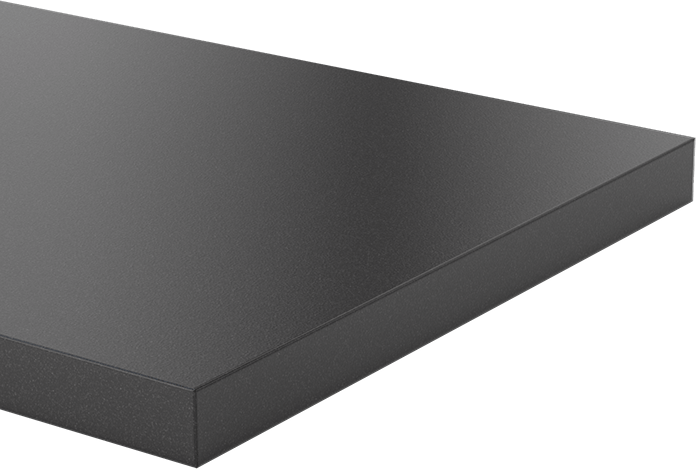 Kimyasala Dayanıklı Slippery Teflon® PTFE Sheet, Black, 2" Kalınlık, 24" Genişlik, 48" Uzunluk