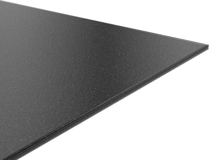 Kimyasala Dayanıklı Slippery Teflon® PTFE Sheet, Black, 1/2" Kalınlık, 48" Genişlik, 48" Uzunluk