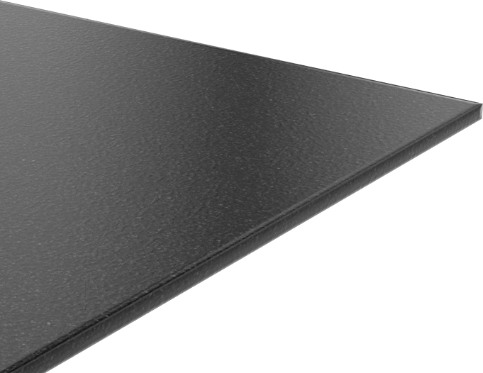 Kimyasala Dayanıklı Slippery Teflon® PTFE Sheet, Black, 3/4" Kalınlık, 48" Genişlik, 48" Uzunluk