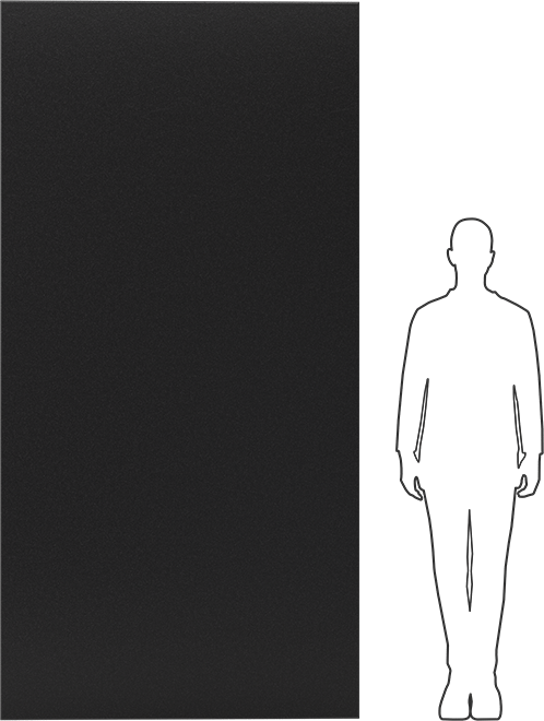 Kimyasala Dayanıklı Slippery Teflon® PTFE Sheet, Black, 1/4" Kalınlık, 48" Genişlik, 96" Uzunluk