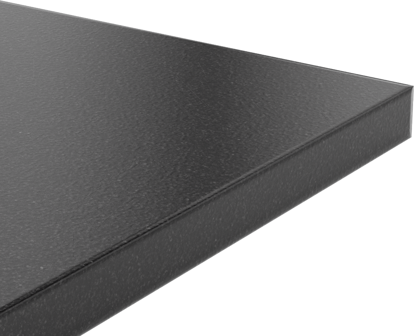 Kimyasala Dayanıklı Slippery Teflon® PTFE Sheet, Black, 1-1/2" Kalınlık, 24" Genişlik, 24" Uzunluk